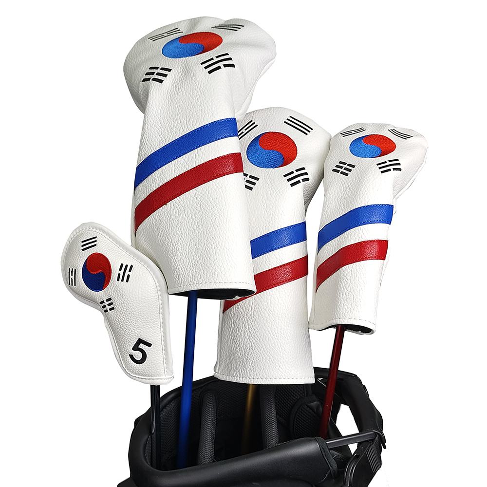 Golf Equipment Set - Zestaw patriotycznych pokrowców na główki kijów