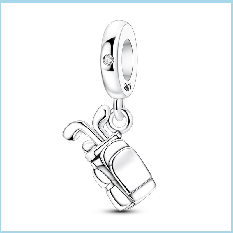 Golf Equipment For Women - Koraliki charmsy z motywem sprzętu golfowego,