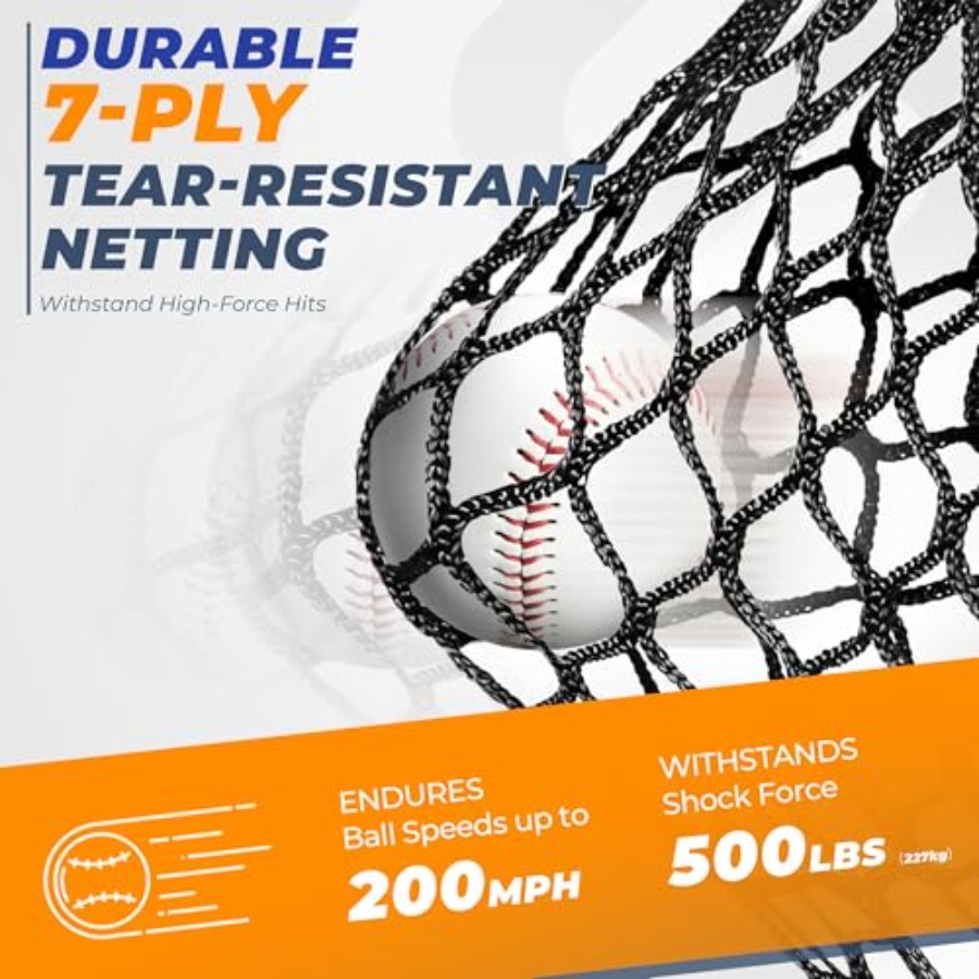 Siatka do baseballu 7 x 7 stóp – Practice Net Hitting recenzja i cena