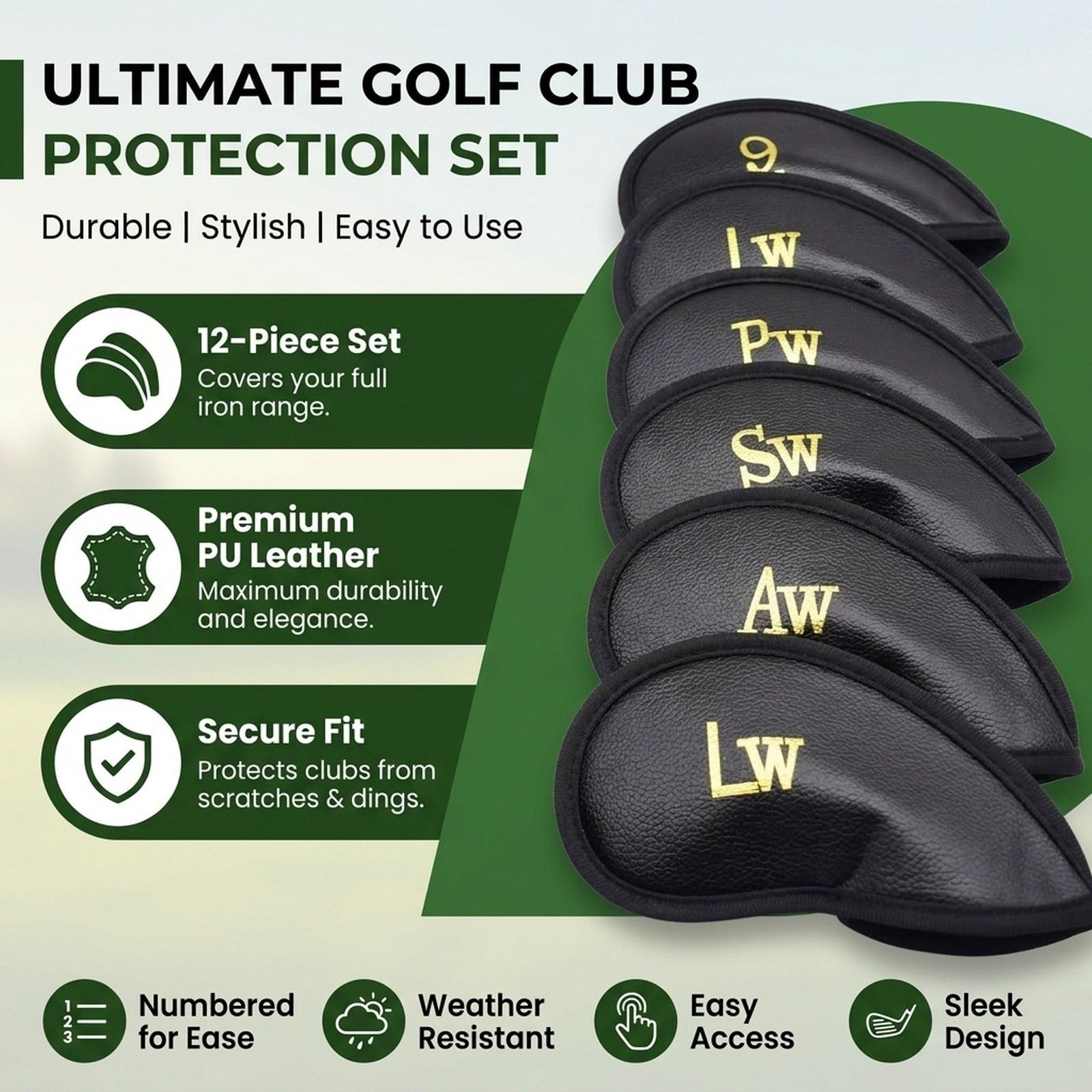 Zestaw 12 pokrowców na główki  – Golf Equipment Set recenzja i cena